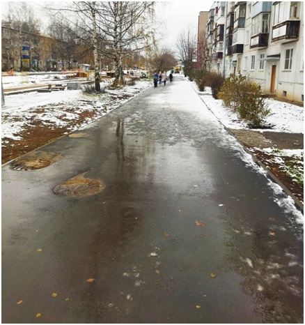 тротуар от д.11 до д. 13 ул. Луначарского тротуар от д.11 до д. 13 ул. Луначарского.