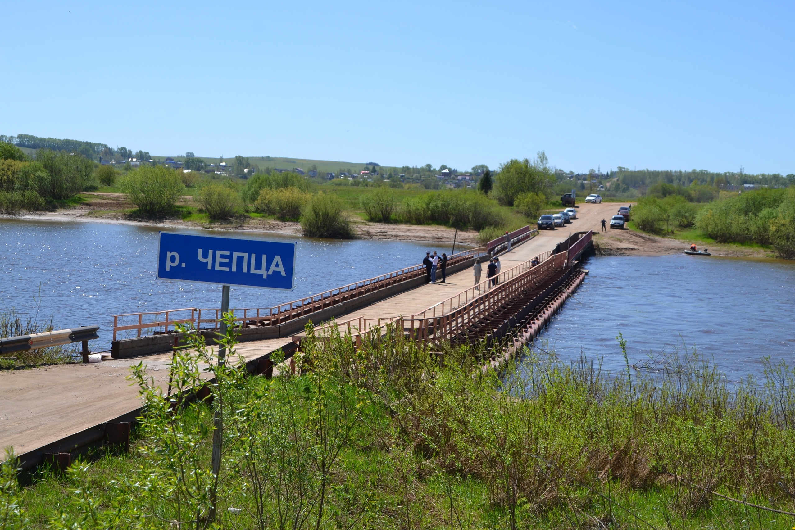 Движение по мосту через реку Чепца в мкр. Каринторф откроется с 29 мая.