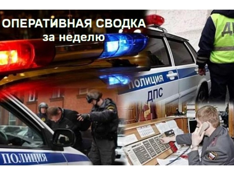 Оперативная сводка за неделю.